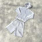 Men's Embroidered Hooded Zipper Sweatshirt And Pants Tracksuit