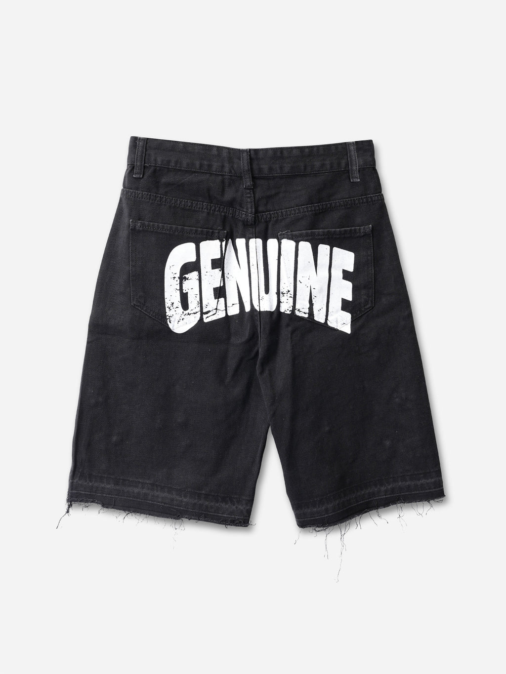 Hiphop Cross Hot Diamond Genuine Denim Shorts