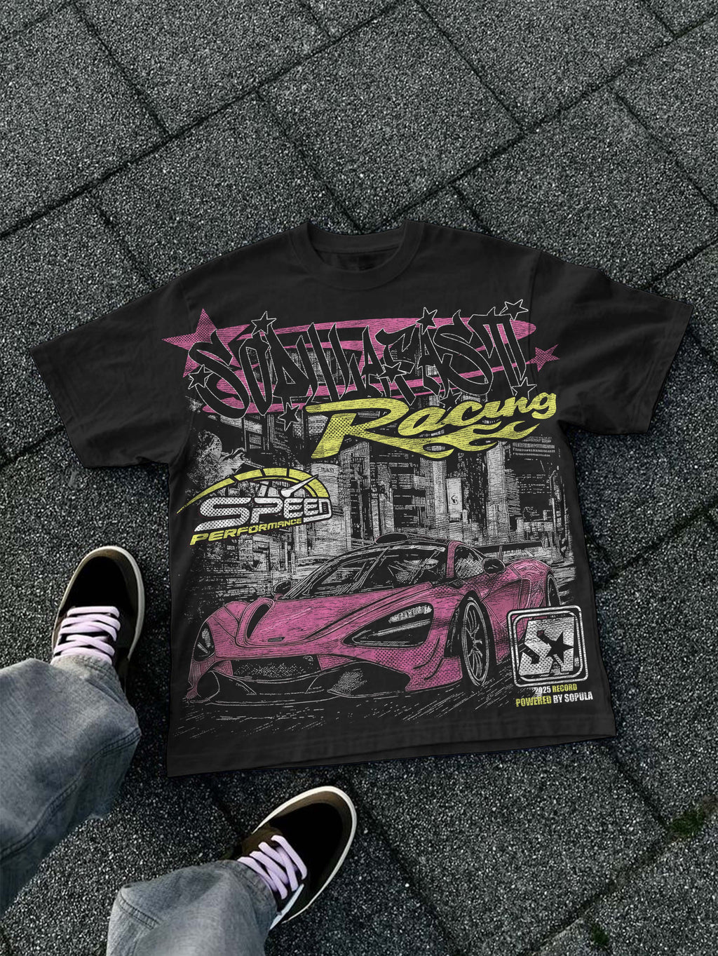 Y2k Fast Racing Make Vintage Graphic Cotton T-shirt