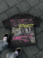 Y2k Fast Racing Make Vintage Graphic Cotton T-shirt
