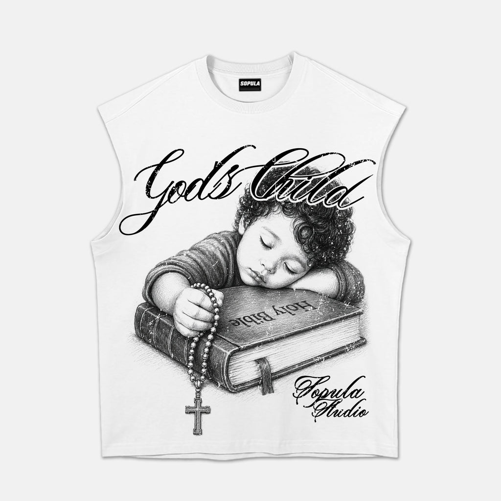 God's Child Prayer Bible Graphic Tank Top