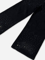 Cross Rhinestones Fit Denim Baggy Jeans