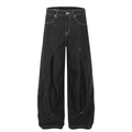 Japanese Snow Velvet Indigo Denim Baggy Jeans