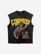 Cowboy Rodeo Dreams Graphic Print Tank Top