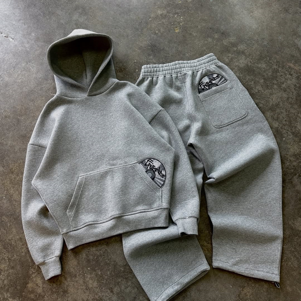 Street-style Cd-print Embroidered Pocket Sweatshirt