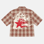God Speed Vintage Jesus Graphic Plaid Jacket Shirt