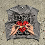 Mental Health Is Of Utmost Importance Graphic Short Tank Top