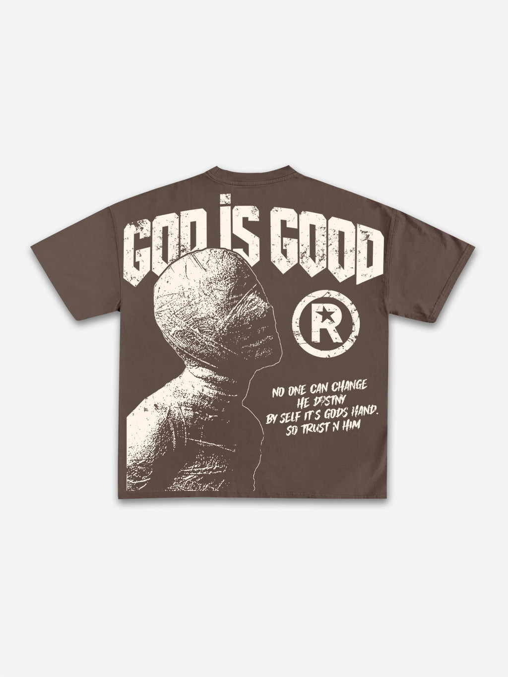 God Is Good-vintage Destiny Mummy Graphic Cotton T-shirt