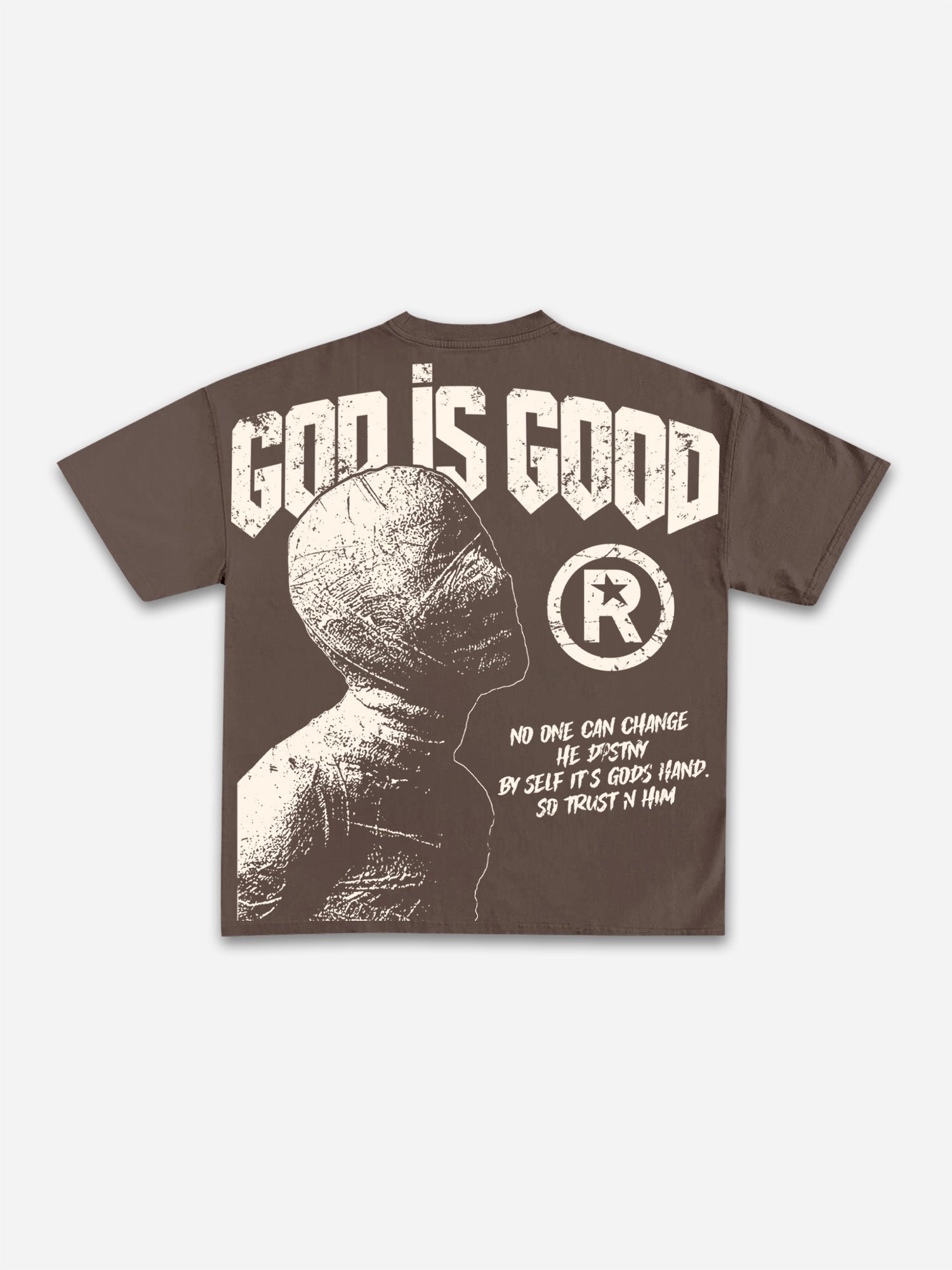 God Is Good-vintage Destiny Mummy Graphic Cotton T-shirt