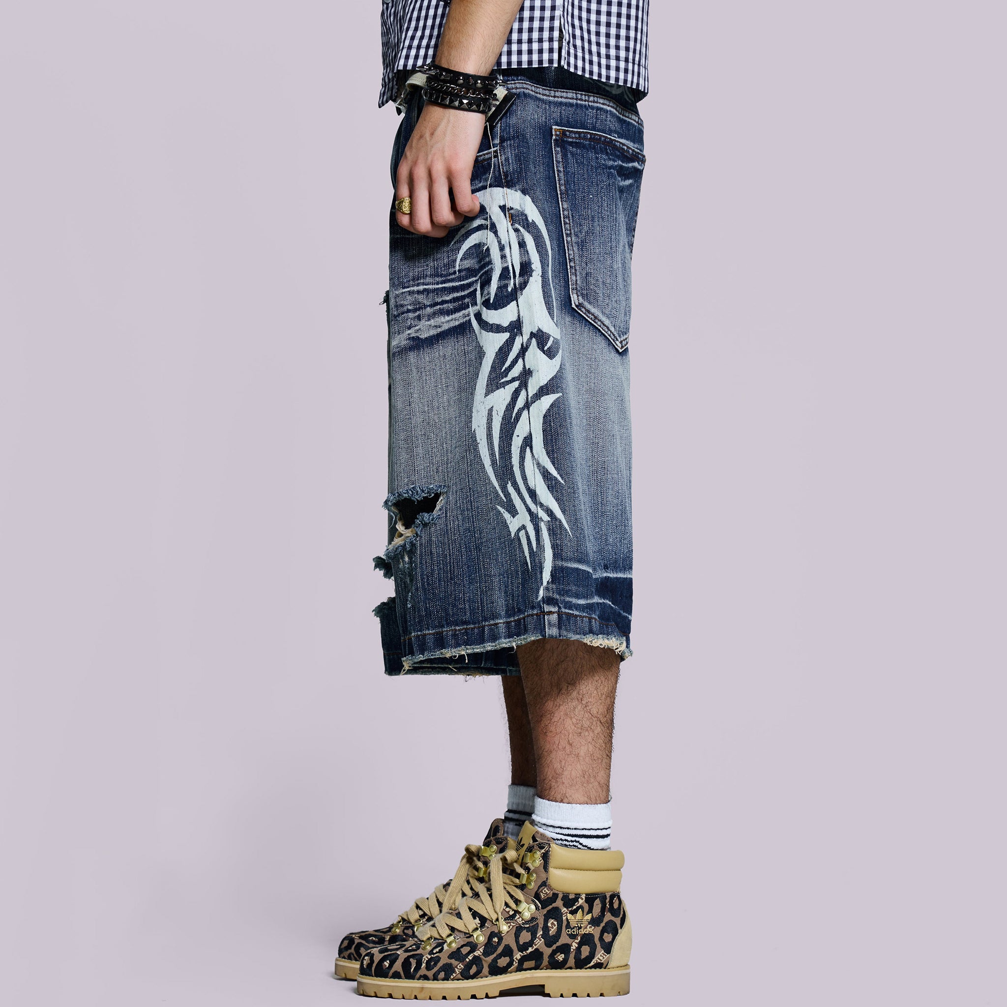 Men's Retro Y2k Fashion Denim Shorts