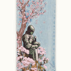 Men's Retro Japanese Floral Samurai Wide-leg Jeans