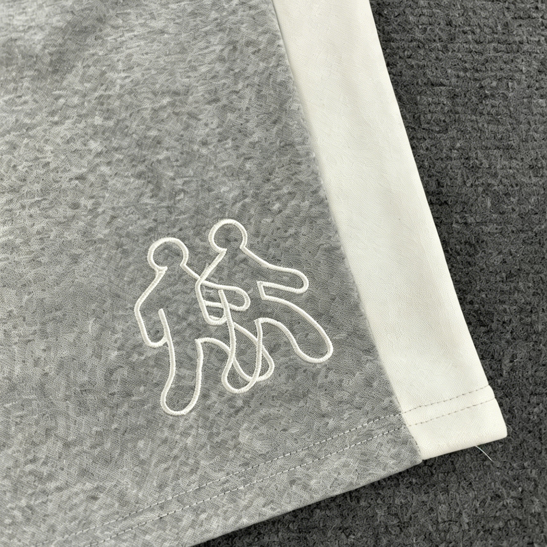 Men's Embroidered Hooded Zipper Sweatshirt And Pants Tracksuit