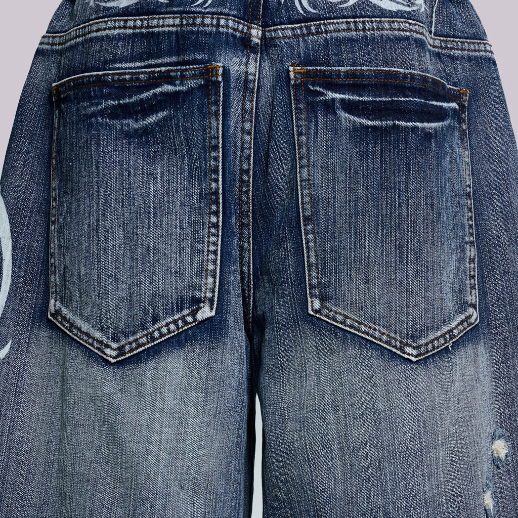 Men's Retro Y2k Fashion Denim Shorts