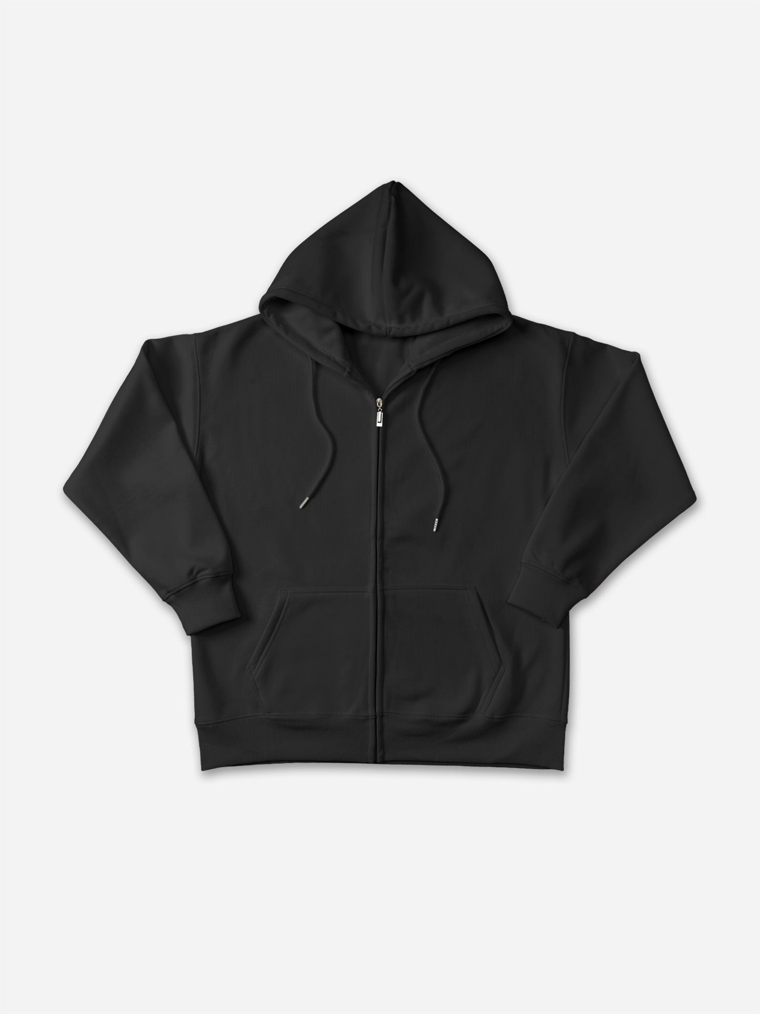 450g Heavy Cotton Solid Color Zippered Hoodie