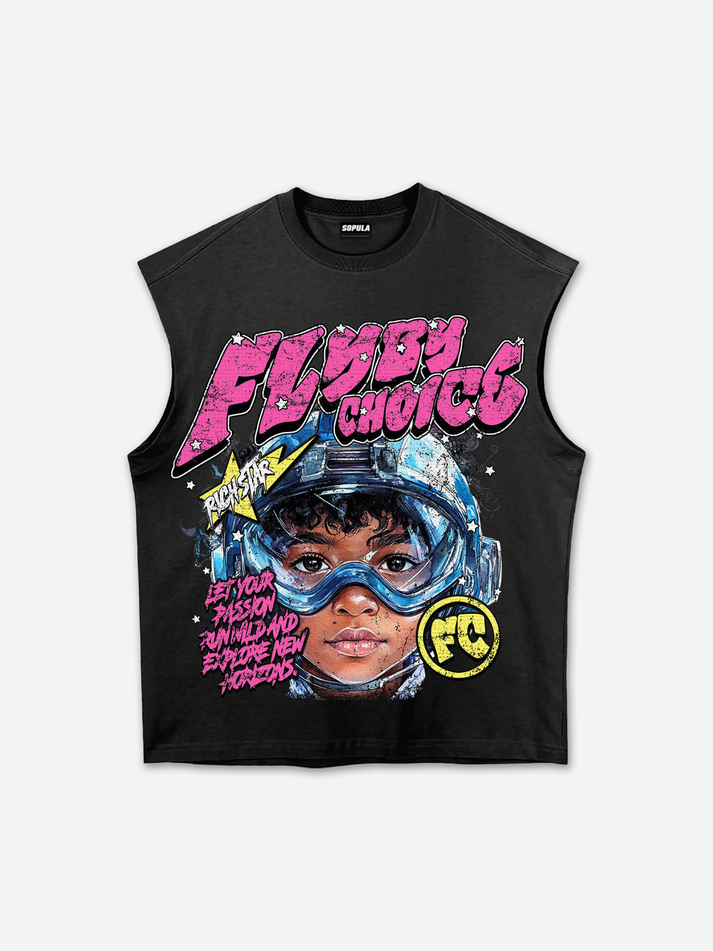 Fly By Choice Graphic Print Tank Top