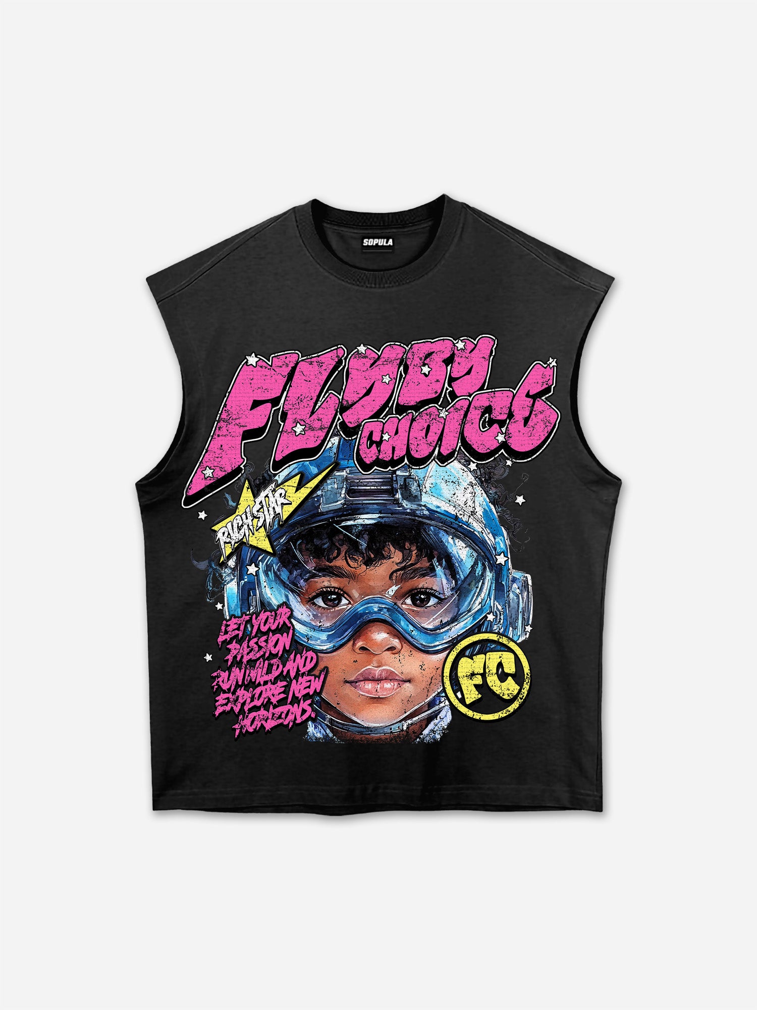 Fly By Choice Graphic Print Tank Top
