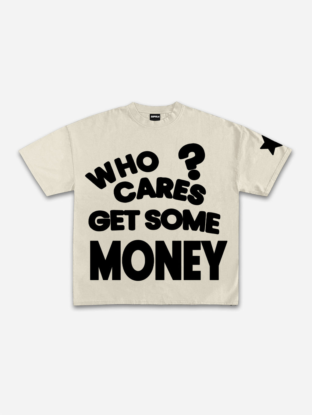 Vintage Chasing Money Graphic Short Sleeve T-shirt