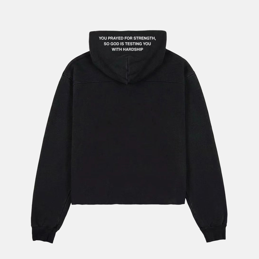 Asked God For Strength Casual Street Hoodie