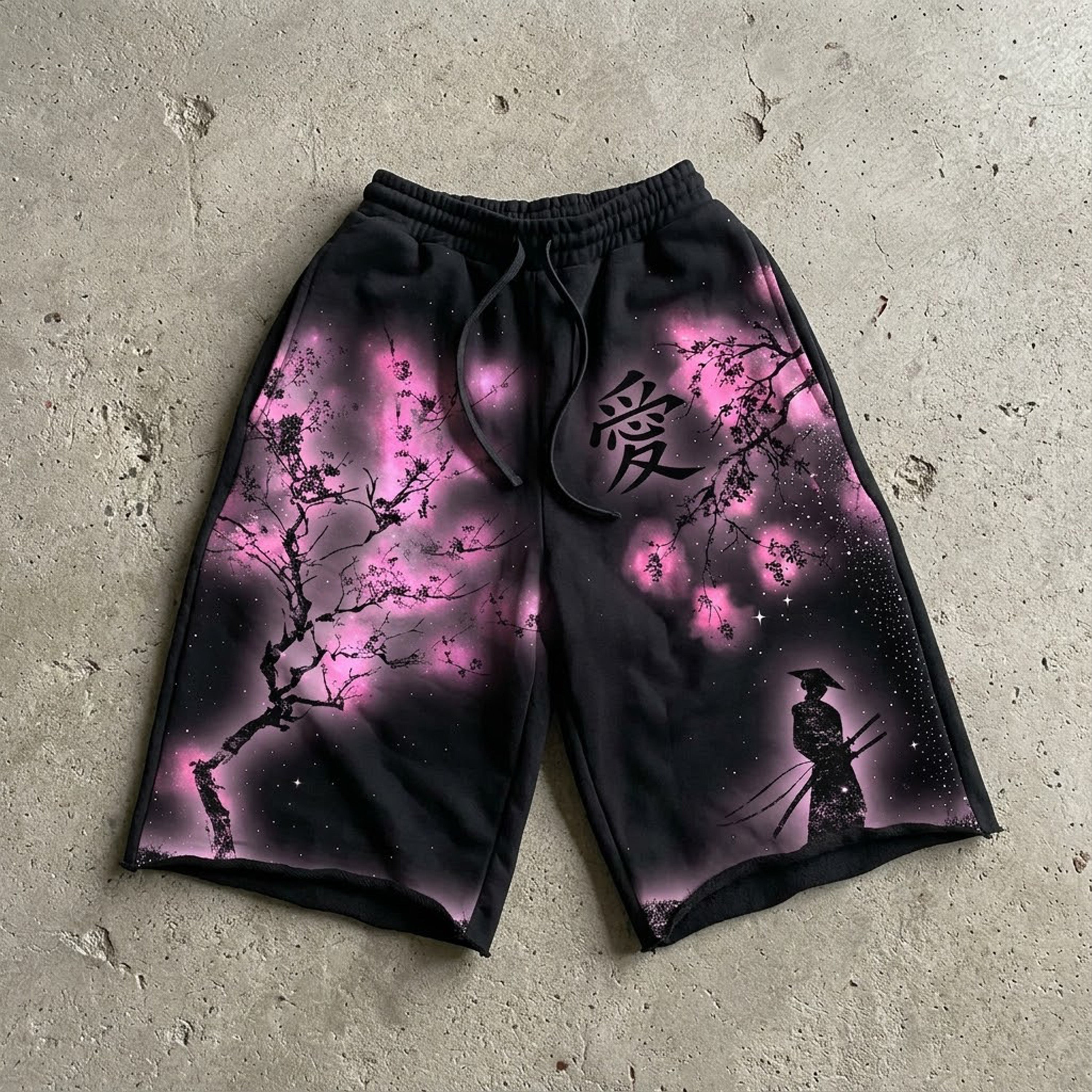 Bushido Graphic Casual Terry Wool Capri Sweatpants
