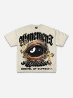 Affliction Black 8 Cross Eyes Vintage Graphic Cotton T-shirt