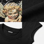 Sopula Faith Angel Vintage Graphic Rhinestone Tank Top