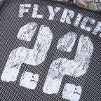 Vintage Fly Rich NO.22 Oversized Graphic Jersey Tees