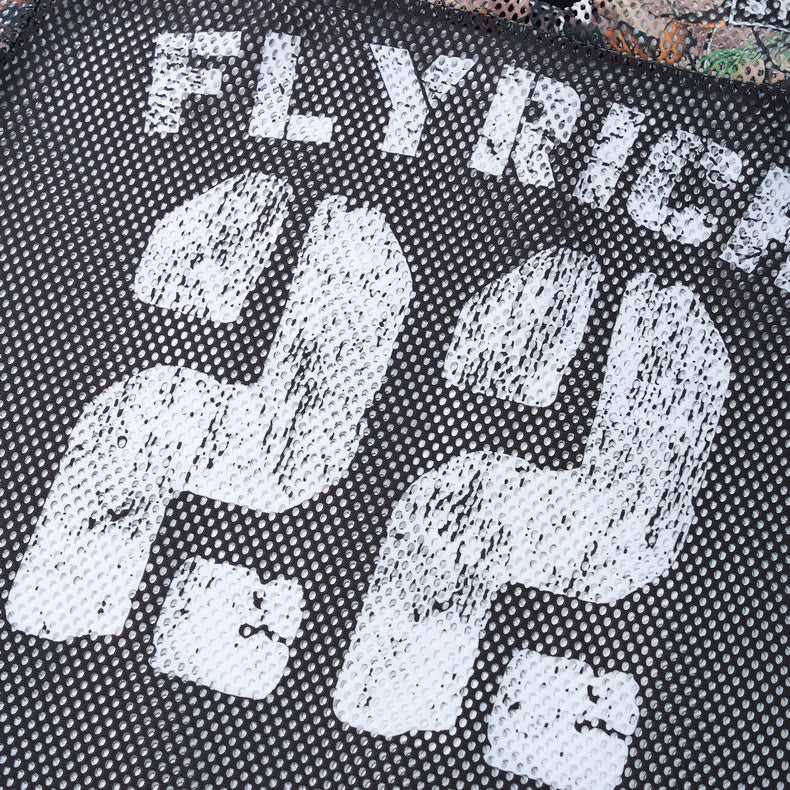 Vintage Fly Rich NO.22 Oversized Graphic Jersey Tees
