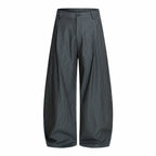 Streetwear Striped Wide-leg Trousers