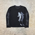 Harajuku Y2k Koi Fish Pattern Waffle Long-sleeved Tee