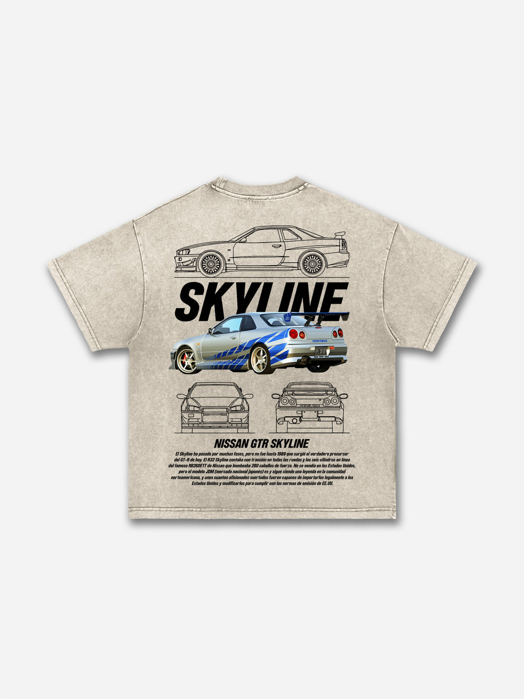 Men's Casual Vintage Car Washed T-shirt