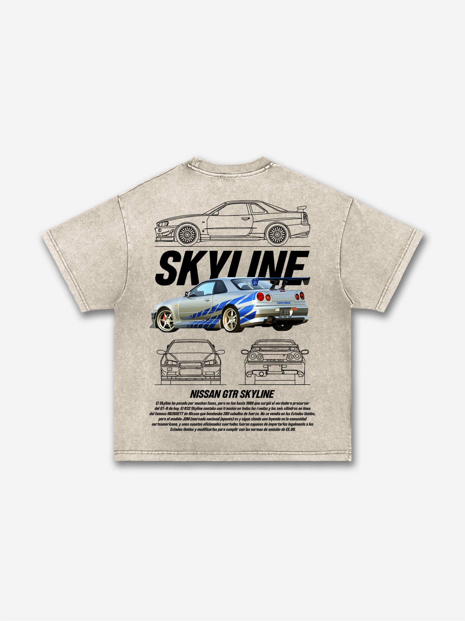 Men's Casual Vintage Car Washed T-shirt