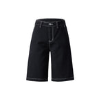Men's Hip-hop Embroidered Loose Denim Shorts Jorts