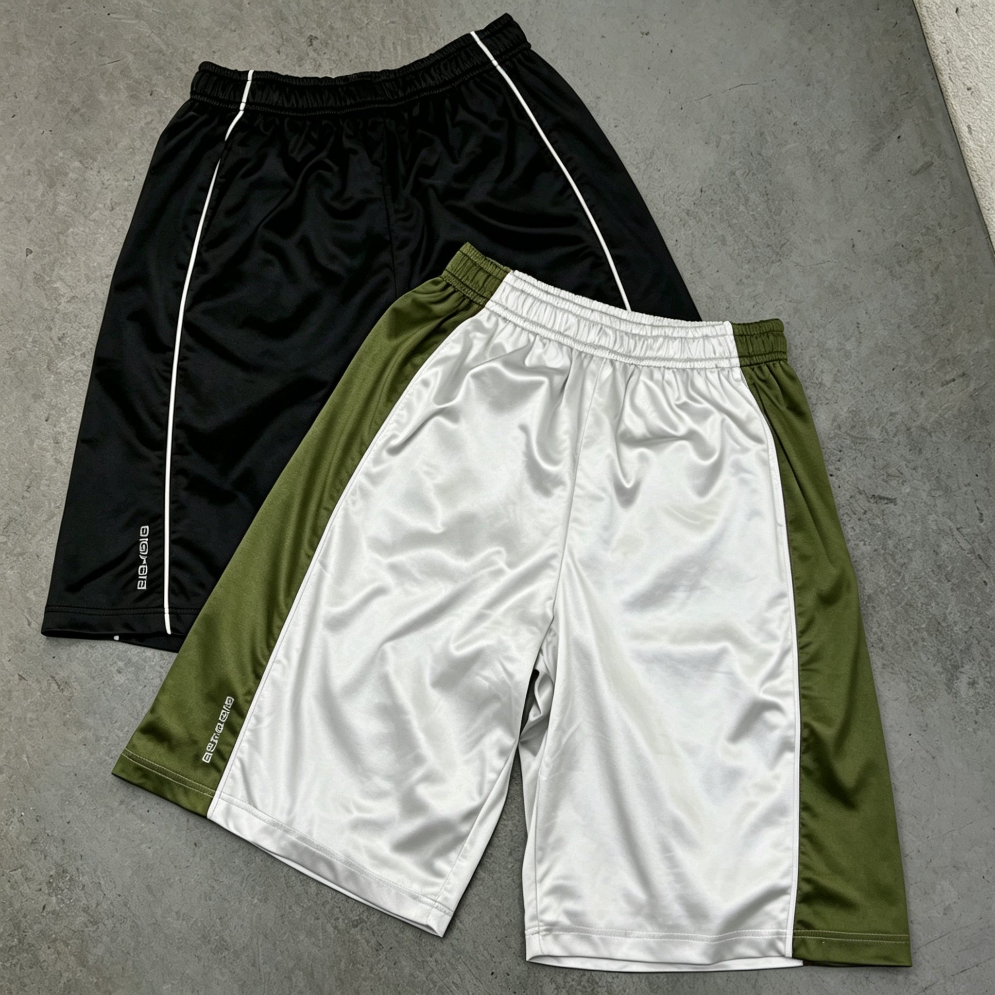 Men's Fashionable Color-blocked Loose Casual Athletic Shorts