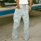 Millennial Cupid Angel Print Hip-hop Baggy Jeans