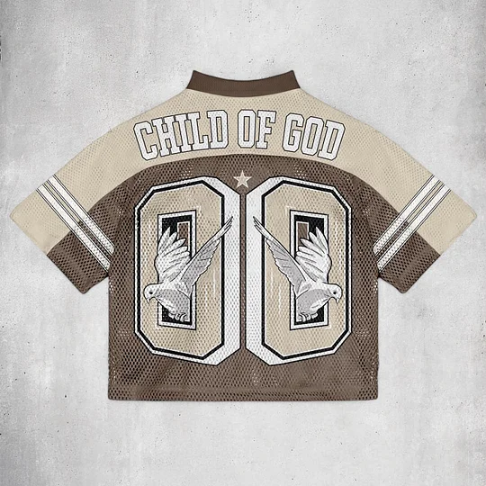 Vintage Child Of God Graphics Blokette Blokecore Jerseychic V-neck T-shirt