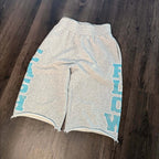 Street-style Letter Flow Cash Print Loose-fitting Sports Shorts