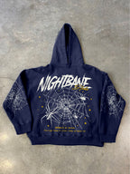 The Dark Night Bane Spider Web Graphics Pocket Hoodie