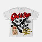 God Is Bigger Vintage Angel Graphic T-shirt