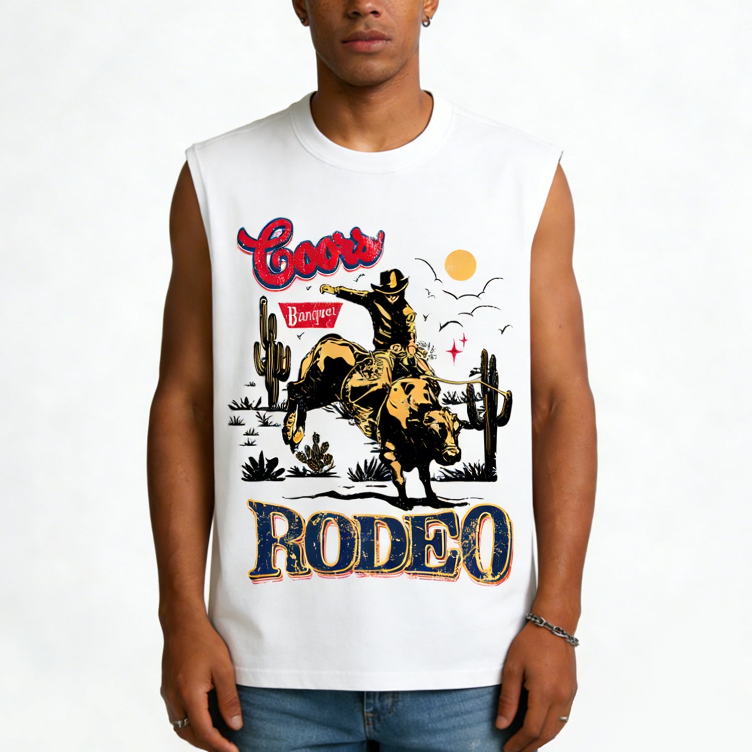 Coors Banquet Rodeo Classic Graphic Tank Top