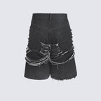Men's Y2k Hip Hop Style Ripped Denim Shorts