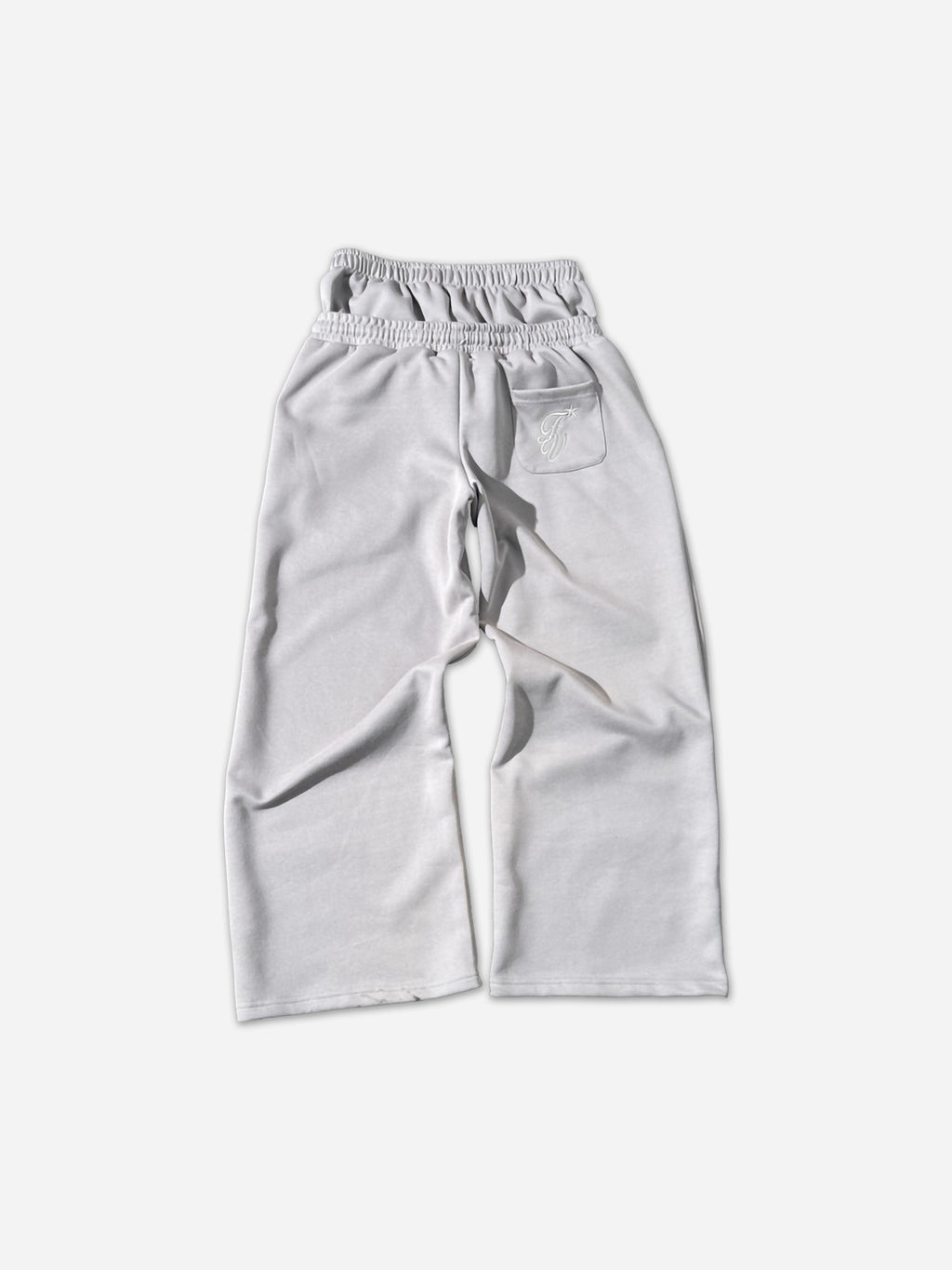Hiphop Embroidery Star Double Waistband Sweatpants