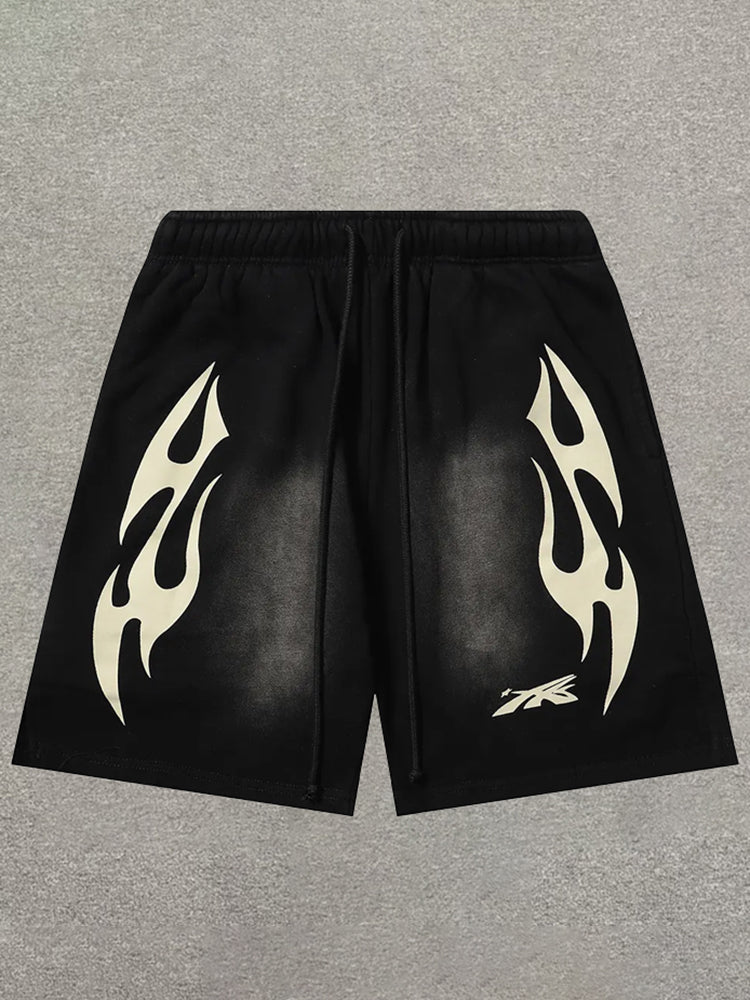Vintage Graphic Casual Fashion Shorts