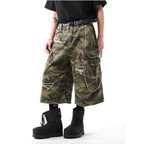 Men's Retro Workwear Pocket Camouflage Cargo Shorts