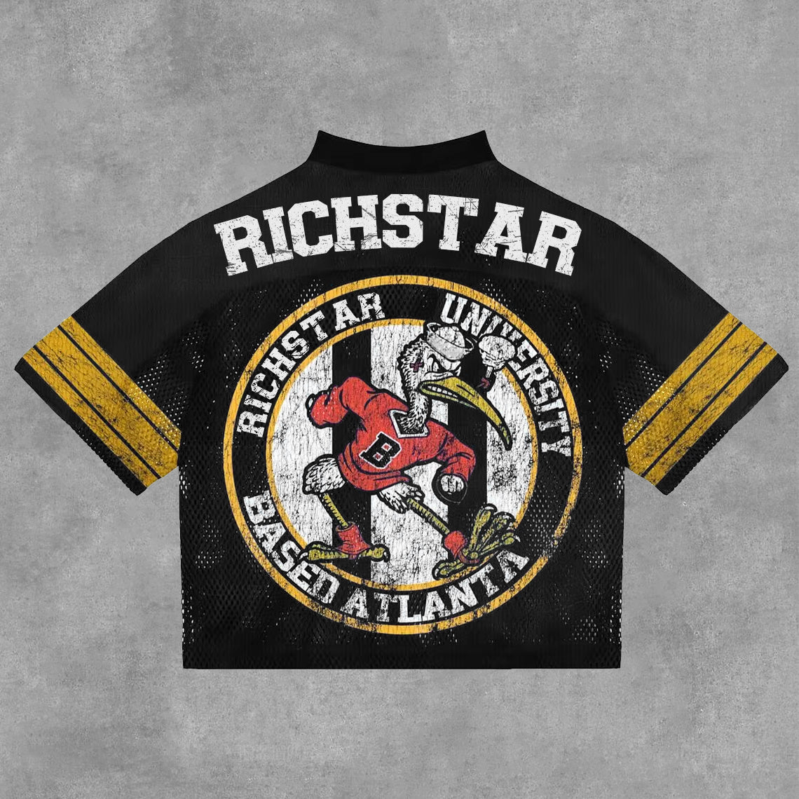 Vintage Rich Star No.69 Graphics Blokette Blokecore V-neck T-shirt