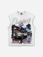 2026 I'm In Charge Vintage Street Graphic Rhinestone Tank Top
