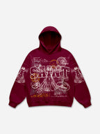 Saints Vitruvian Man Vintage Graphic Hoodie