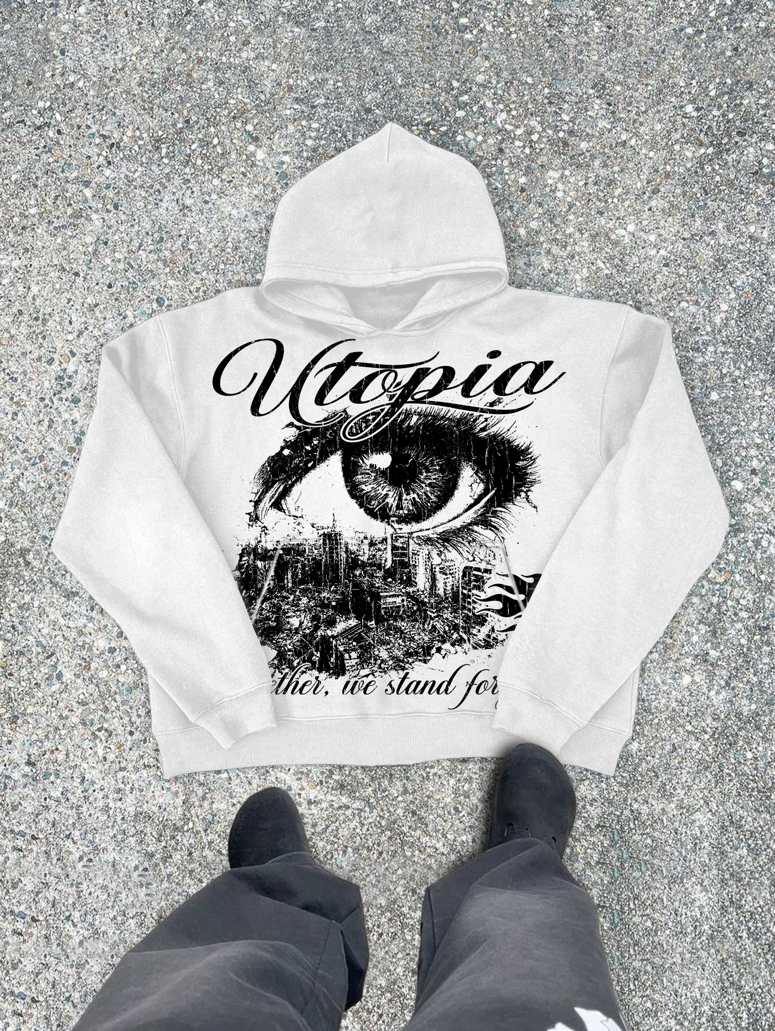 Utopia Vintage Graphic Hoodie