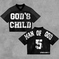 Vingate God's Child Man Of God Blokecore V-neck Mesh Jersey
