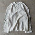 Leopard Print Waffle Texture Long-sleeved T-shirt