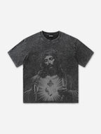 Men's Vintage Jesus Acid Washed T-shirt